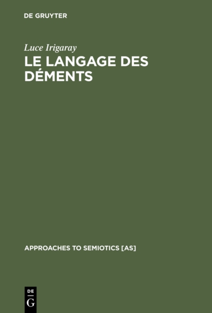 Le langage des dements, PDF eBook
