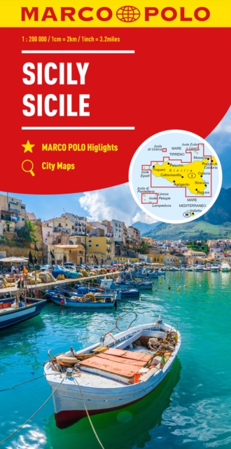 Sicily Marco Polo Map, Sheet map, folded Book