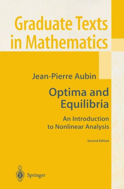 Optima and Equilibria : An Introduction to Nonlinear Analysis, PDF eBook