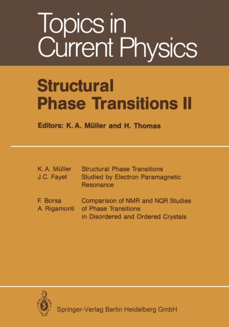 Structural Phase Transitions II, PDF eBook