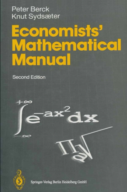 Economists' Mathematical Manual, PDF eBook