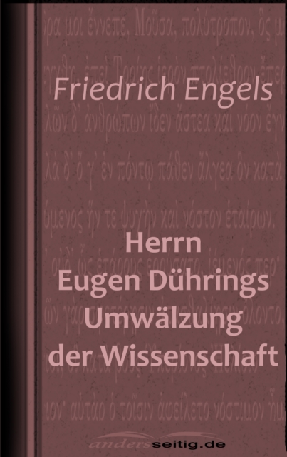 Herrn Eugen Duhrings Umwalzung der Wissenschaft, EPUB eBook