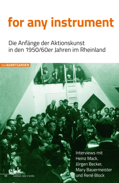 for any instrument : Die Anfange der Aktionskunst in den 1950/60er Jahren im Rheinland, PDF eBook