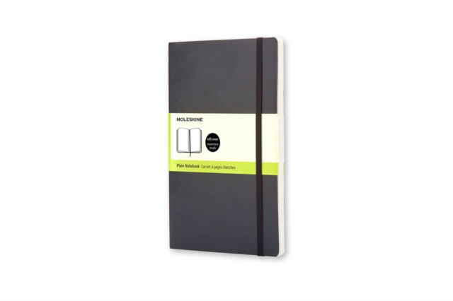 Moleskine Soft Large Plain Notebook Black, Notebook / blank book Book