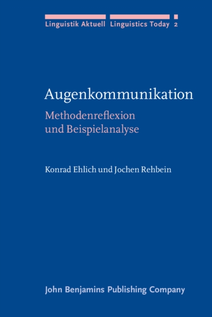 Augenkommunikation : Methodenreflexion und Beispielanalyse, PDF eBook