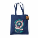 Ilustrata (The Girl And The Dragon) Navy Tote Bag - Book