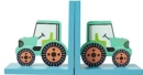 Sass & Belle Green Tractor Bookends - Book