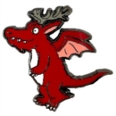 Red Dragon Pin Badge - Book