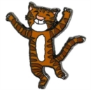 Cat Character Pin Badge - Book