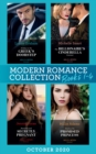 Modern Romance October 2020 Books 1-4 : A Baby on the Greek's Doorstep (Innocent Christmas Brides) / the Billionaire's Cinderella Contract / Penniless and Secretly Pregnant / Stealing the Promised Pri - eBook