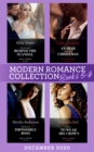 Modern Romance December 2020 Books 5-8 : The Innocent Behind the Scandal (The Marchetti Dynasty) / An Heir Claimed by Christmas / The Queen's Impossible Boss / Stolen to Wear His Crown - eBook