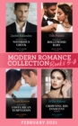 Modern Romance February 2021 Books 5-8: The Surprise Bollywood Baby (Born into Bollywood) / The World's Most Notorious Greek / Terms of Their Costa Rican Temptation / Crowning His Innocent Assistant - eBook