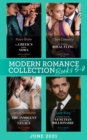 Modern Romance June 2021 Books 5-8: The Greek's Hidden Vows / My Forbidden Royal Fling / The Innocent Carrying His Legacy / Invitation from the Venetian Billionaire - eBook