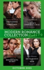 Modern Romance October 2021 Books 1-4 : Confessions of His Christmas Housekeeper / the Greek's Cinderella Deal / Bound by Her Shocking Secret / His Majesty's Hidden Heir - eBook