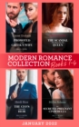 Modern Romance January 2022 Books 1-4: Promoted to the Greek's Wife (The Stefanos Legacy) / The Scandal That Made Her His Queen / The CEO's Impossible Heir / His Secretly Pregnant Cinderella - eBook
