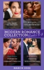 Modern Romance March 2022 Books 5-8: Their One-Night Rio Reunion (Jet-Set Billionaires) / Revealing Her Nine-Month Secret / Snowbound with His Forbidden Princess / Innocent in the Sicilian's Palazzo - eBook