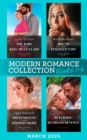 Modern Romance March 2023 Books 1-4 : The Baby the Desert King Must Claim / Bound by the Italian's ''I Do'' / His Innocent for One Spanish Night / Returning for His Ruthless Revenge - eBook