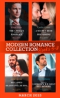 Modern Romance March 2023 Books 5-8 : The Greek's Forgotten Marriage / a Secret Heir to Secure His Throne / Reclaimed by His Billion-Dollar Ring / Engaged to London's Wildest Billionaire - eBook