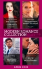 Modern Romance April 2023 Books 1-4 : The Italian's Innocent Cinderella / the Housekeeper and the Brooding Billionaire / Virgin's Night with the Greek / Bound by a Sicilian Secret - eBook
