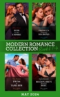Modern Romance May 2024 Books 1-4 : Heir for His Empire / Prince's Forgotten Diamond / Twins to Tame Him / Billionaire's Runaway Wife - eBook