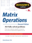 Schaum's Outline of Matrix Operations - Book