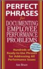 Perfect Phrases for Documenting Employee Performance Problems - eBook