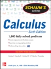 Schaum's Outline of Calculus, 6th Edition : 1,105 Solved Problems + 30 Videos - eBook