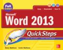 Microsoft(R) Word 2013 QuickSteps - eBook