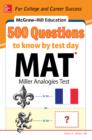 McGraw-Hill Education 500 MAT Questions to Know by Test Day - eBook