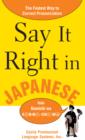 Say It Right in Japanese - eBook