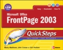 Microsoft Office FrontPage 2003 QuickSteps - eBook