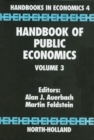 Handbook of Public Economics - eBook