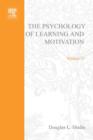 Psychology of Learning and Motivation : Advances in Research and Theory - eBook