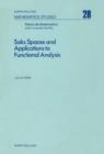 Saks Spaces and Applications to Functional Analysis - eBook