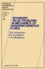 Boundary Value Problems in Mechanics of Nonhomogeneous Fluids - eBook