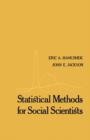 Statistical Methods for Social Scientists - eBook