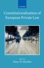 Constitutionalization of European Private Law : XXII/2 - eBook