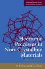 Electronic Processes in Non-Crystalline Materials - eBook