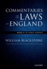 Commentaries on the Laws of England : Book IV: Of Public Wrongs - eBook