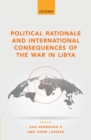 Political Rationale and International Consequences of the War in Libya - eBook
