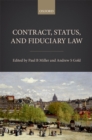 Contract, Status, and Fiduciary Law - eBook