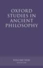 Oxford Studies in Ancient Philosophy XXXI : Winter 2006 - eBook