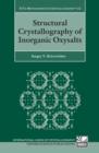 Structural Crystallography of Inorganic Oxysalts - eBook