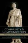Community and Communication : Oratory and Politics in Republican Rome - eBook