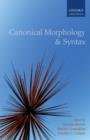 Canonical Morphology and Syntax - eBook