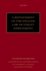 A Restatement of the English Law of Unjust Enrichment - eBook