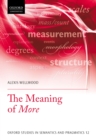 The Meaning of More - eBook