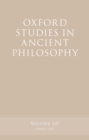 Oxford Studies in Ancient Philosophy, Volume 52 - eBook
