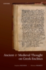 Ancient and Medieval Thought on Greek Enclitics - eBook
