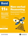 Bond 11+: Non-verbal Reasoning: Up to Speed Papers : 8-9 years - Book
